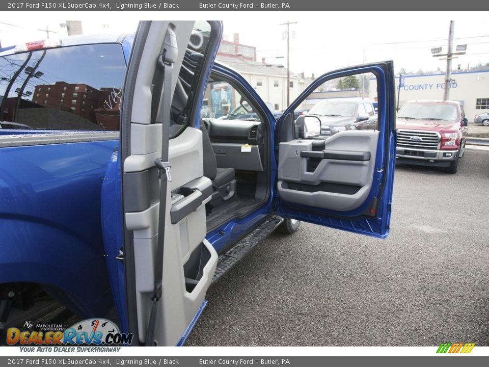 2017 Ford F150 XL SuperCab 4x4 Lightning Blue / Black Photo #11