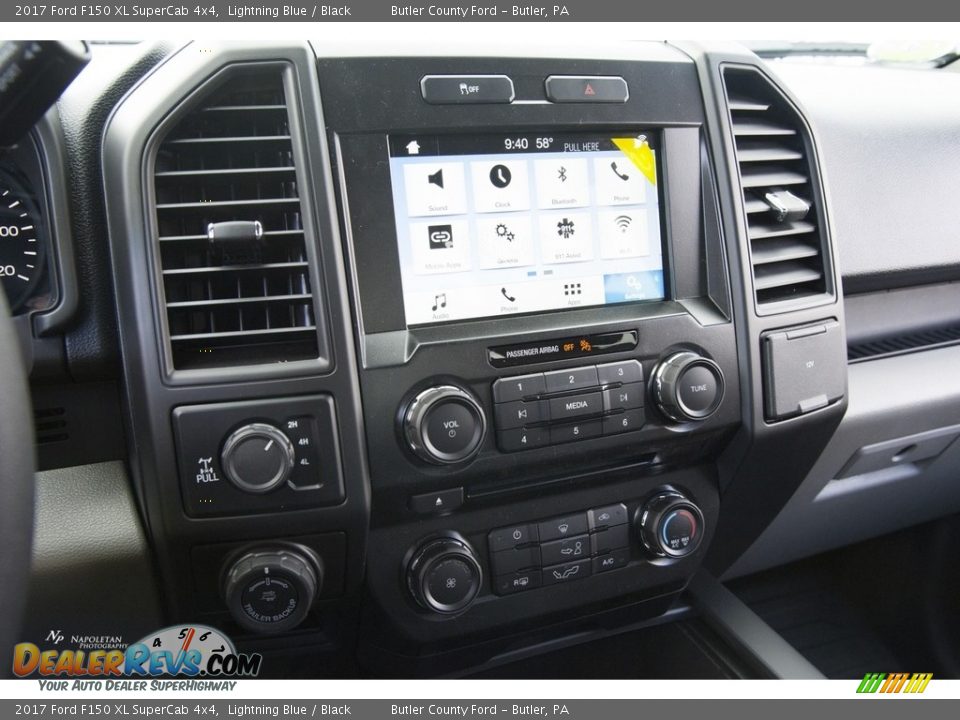 2017 Ford F150 XL SuperCab 4x4 Lightning Blue / Black Photo #12