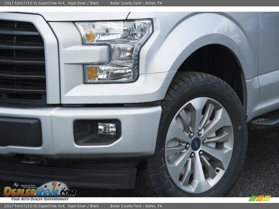 2017 Ford F150 XL SuperCrew 4x4 Ingot Silver / Black Photo #2