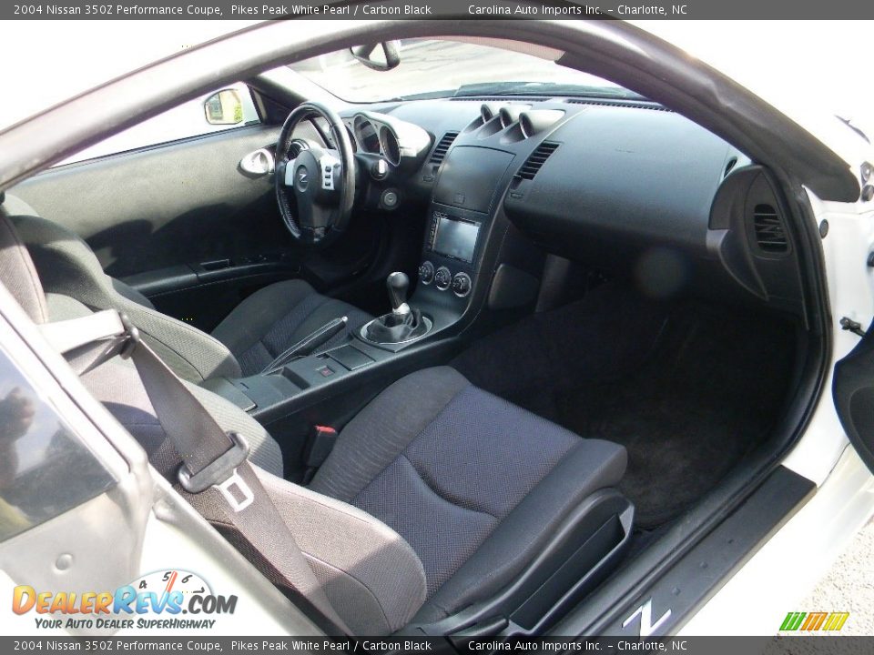 2004 Nissan 350Z Performance Coupe Pikes Peak White Pearl / Carbon Black Photo #21
