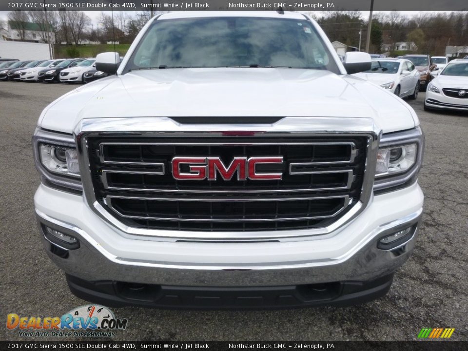 2017 GMC Sierra 1500 SLE Double Cab 4WD Summit White / Jet Black Photo #2