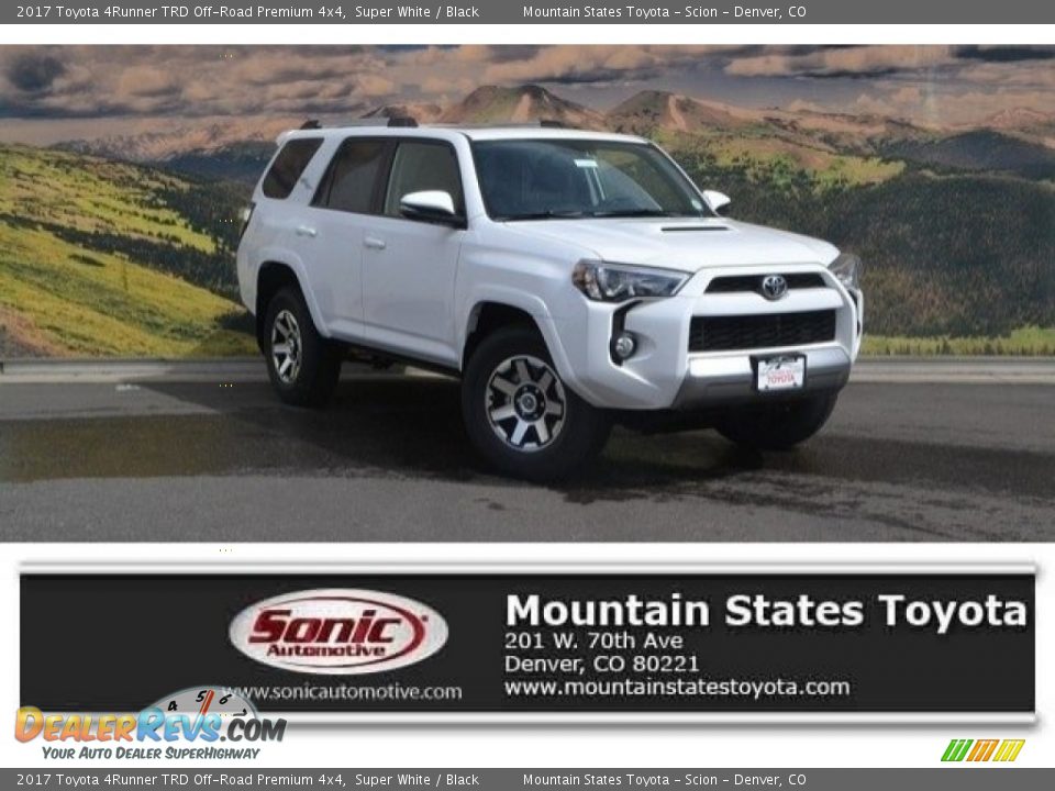 2017 Toyota 4Runner TRD Off-Road Premium 4x4 Super White / Black Photo #1