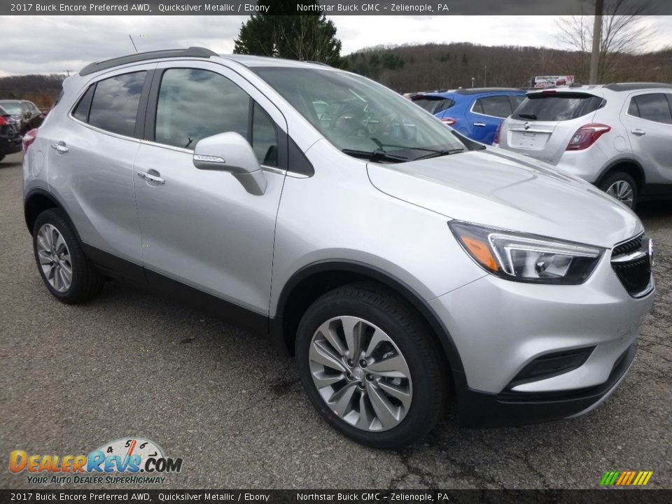 2017 Buick Encore Preferred AWD Quicksilver Metallic / Ebony Photo #3