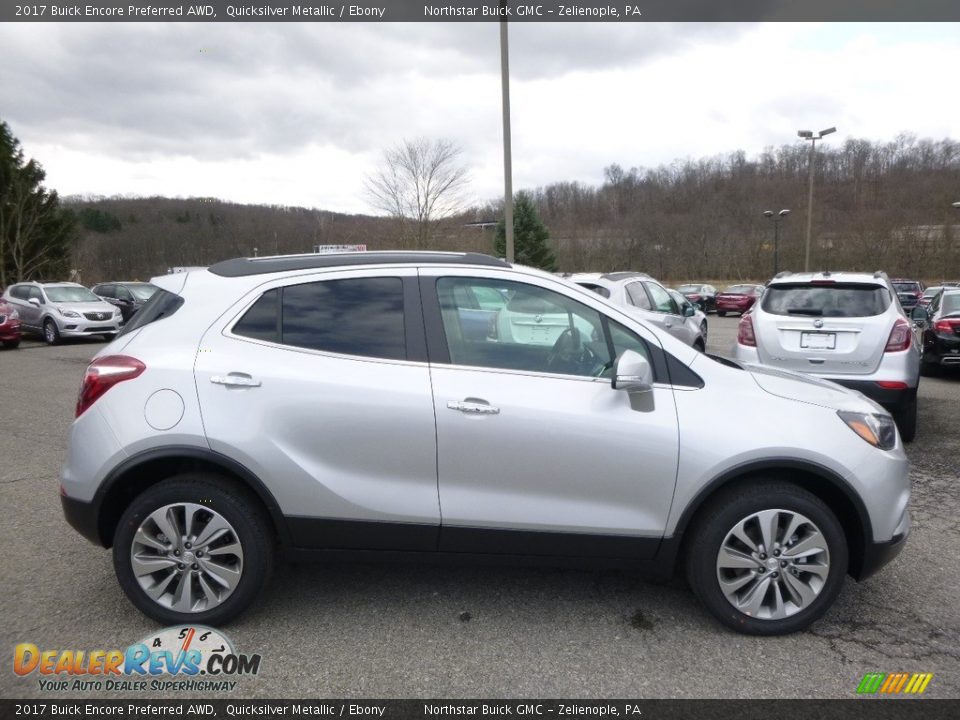 2017 Buick Encore Preferred AWD Quicksilver Metallic / Ebony Photo #4