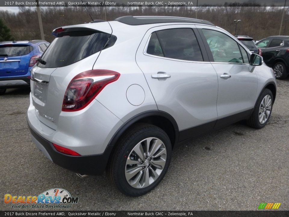 2017 Buick Encore Preferred AWD Quicksilver Metallic / Ebony Photo #5
