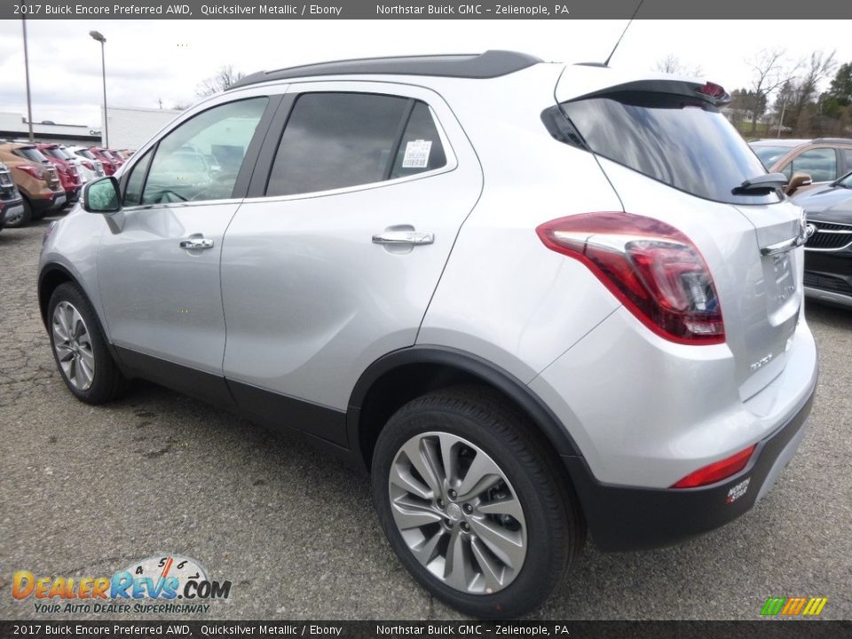 2017 Buick Encore Preferred AWD Quicksilver Metallic / Ebony Photo #8