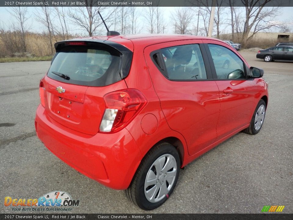 2017 Chevrolet Spark LS Red Hot / Jet Black Photo #4