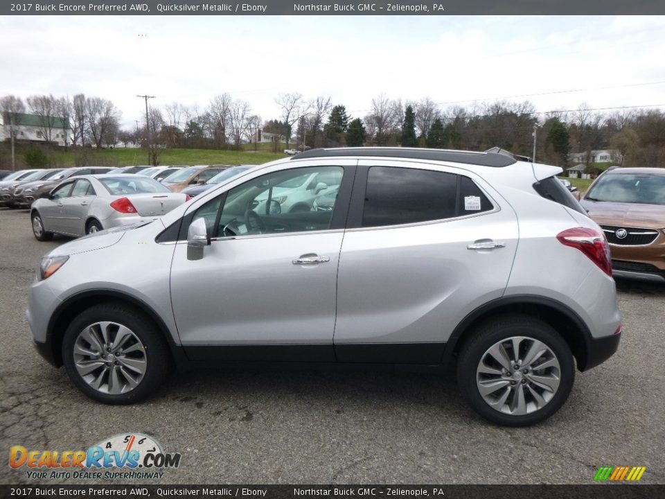 2017 Buick Encore Preferred AWD Quicksilver Metallic / Ebony Photo #9