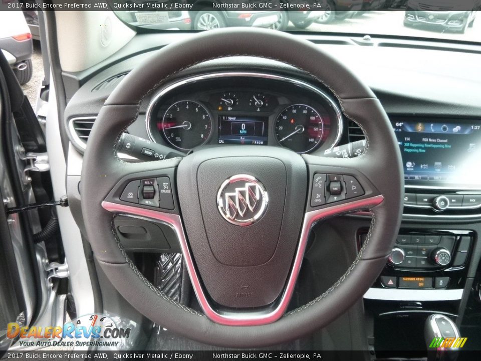 2017 Buick Encore Preferred AWD Quicksilver Metallic / Ebony Photo #17