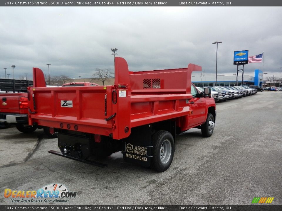 2017 Chevrolet Silverado 3500HD Work Truck Regular Cab 4x4 Red Hot / Dark Ash/Jet Black Photo #5