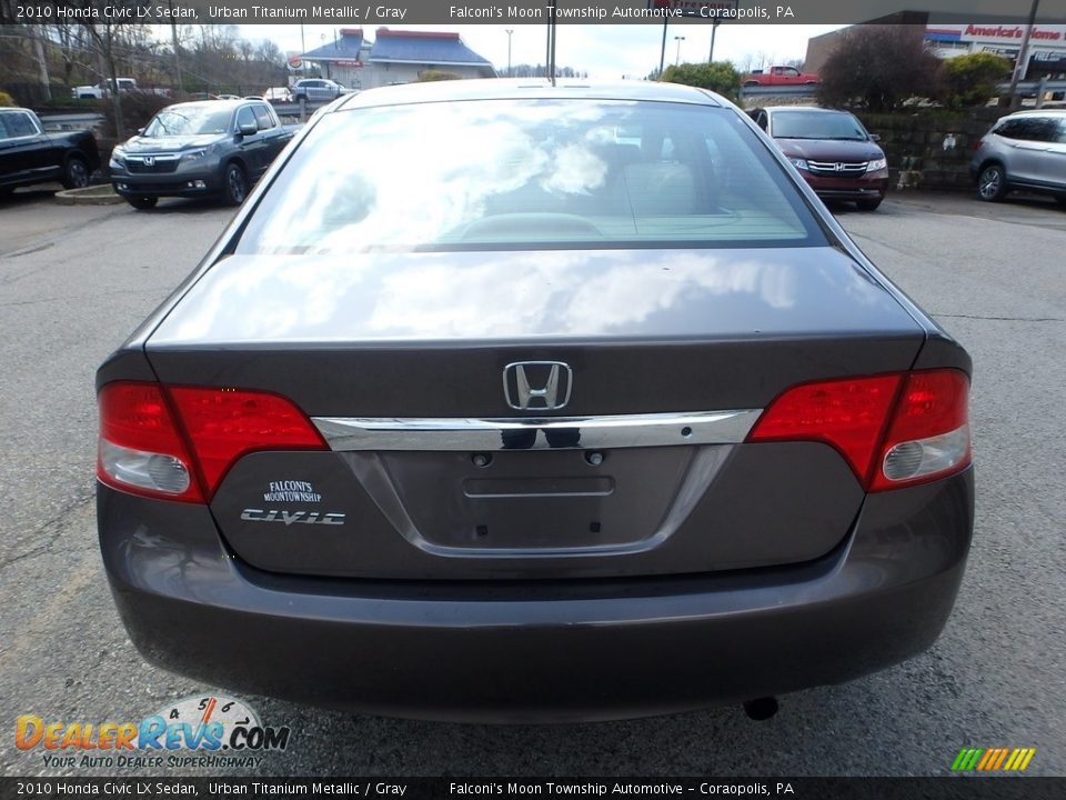 2010 Honda Civic LX Sedan Urban Titanium Metallic / Gray Photo #4