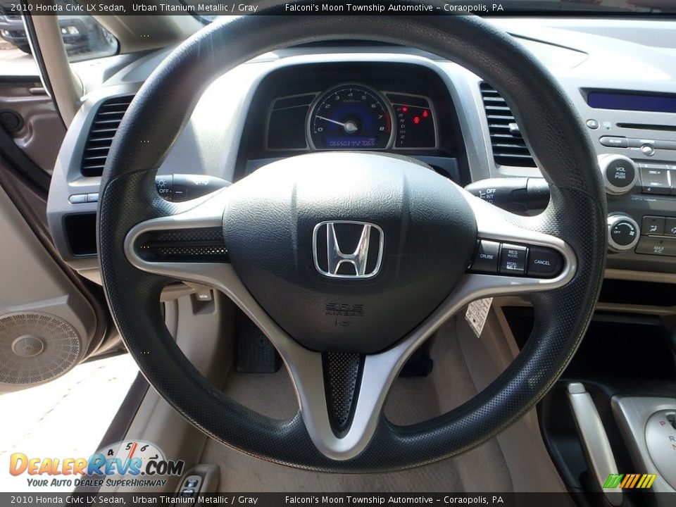 2010 Honda Civic LX Sedan Urban Titanium Metallic / Gray Photo #22