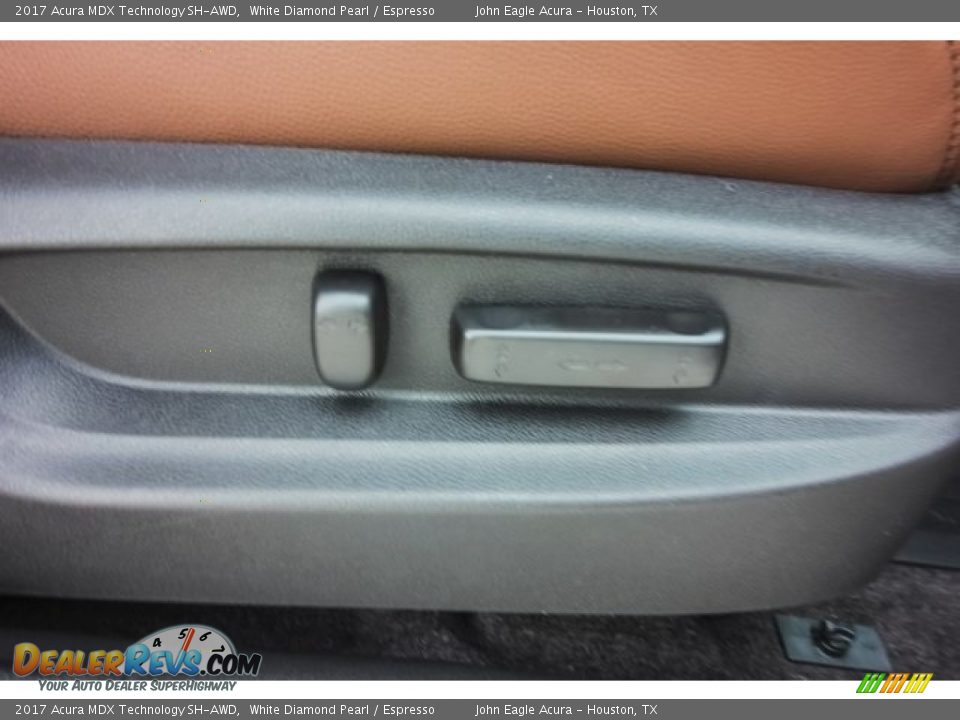 2017 Acura MDX Technology SH-AWD White Diamond Pearl / Espresso Photo #27