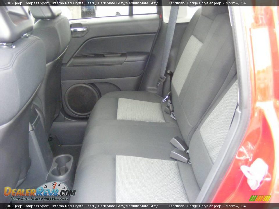 2009 Jeep Compass Sport Inferno Red Crystal Pearl / Dark Slate Gray/Medium Slate Gray Photo #6