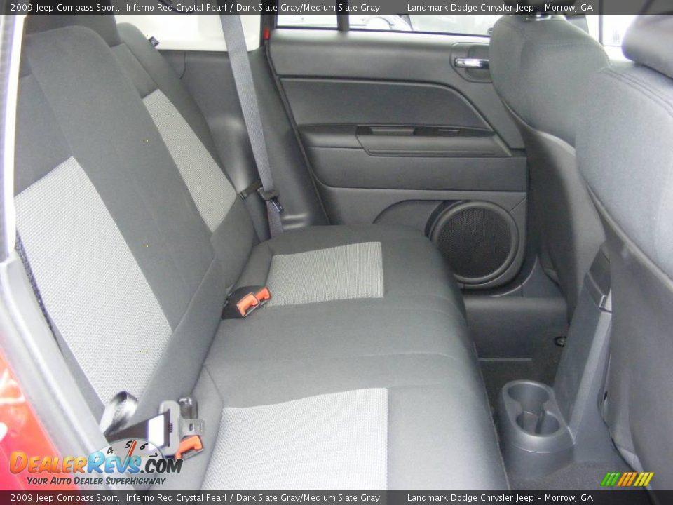 2009 Jeep Compass Sport Inferno Red Crystal Pearl / Dark Slate Gray/Medium Slate Gray Photo #8