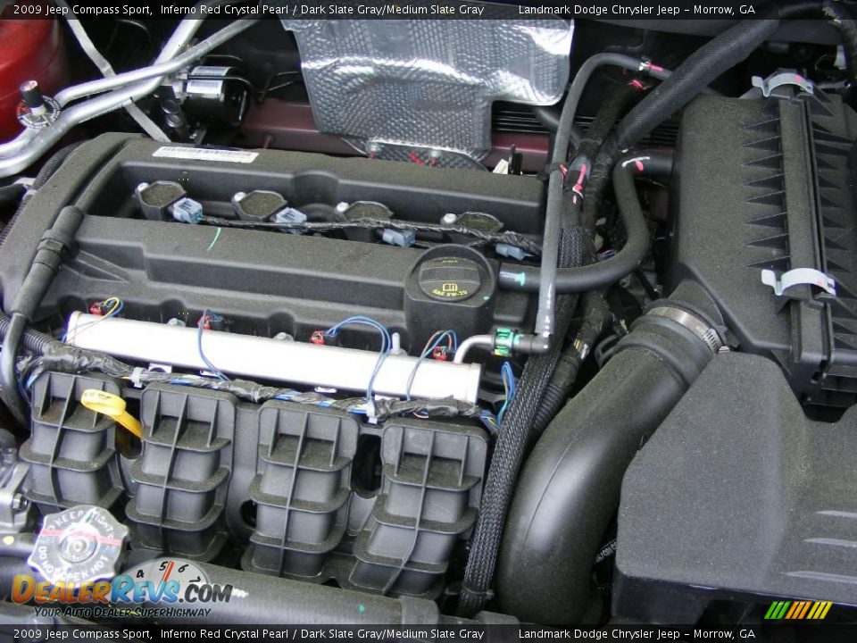 2009 Jeep Compass Sport Inferno Red Crystal Pearl / Dark Slate Gray/Medium Slate Gray Photo #12