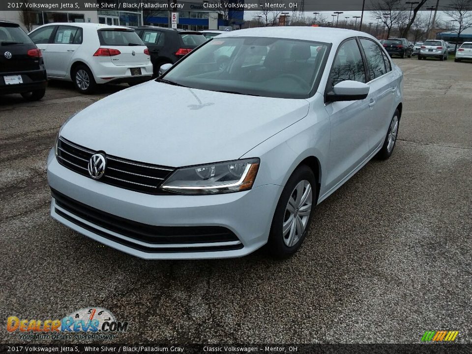2017 Volkswagen Jetta S White Silver / Black/Palladium Gray Photo #1