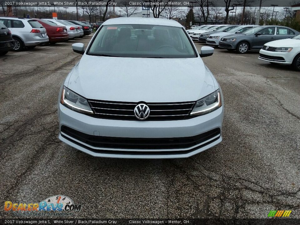 2017 Volkswagen Jetta S White Silver / Black/Palladium Gray Photo #2
