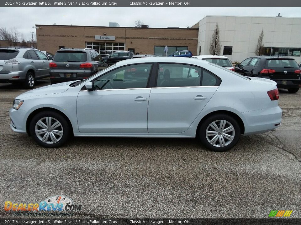 2017 Volkswagen Jetta S White Silver / Black/Palladium Gray Photo #3