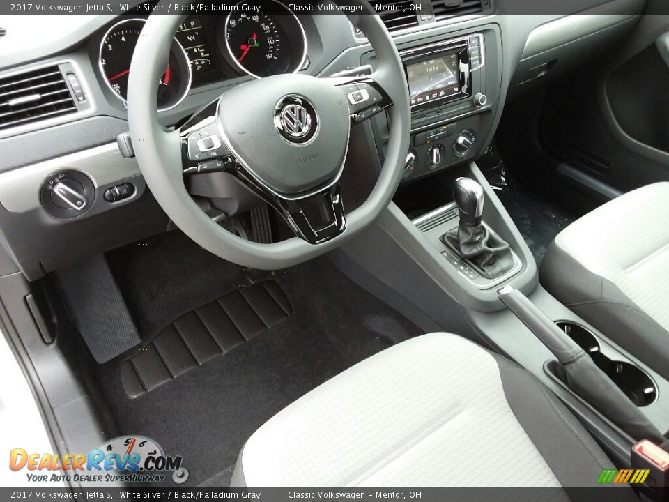 2017 Volkswagen Jetta S White Silver / Black/Palladium Gray Photo #5
