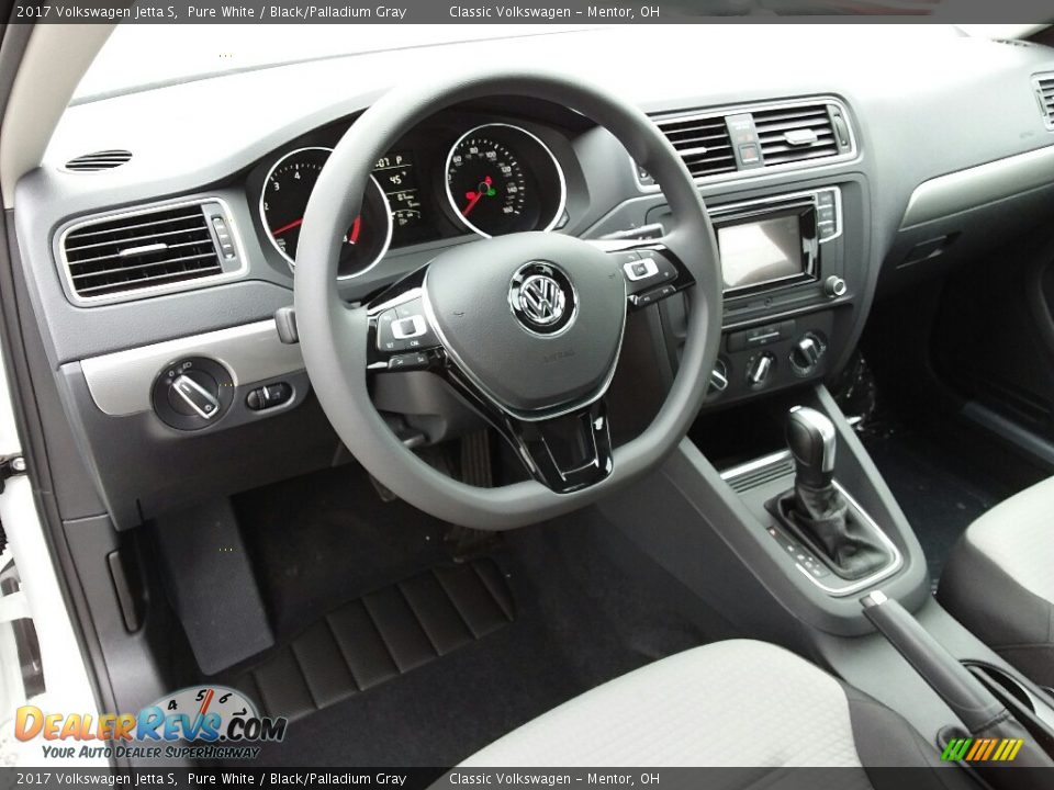 2017 Volkswagen Jetta S Pure White / Black/Palladium Gray Photo #5