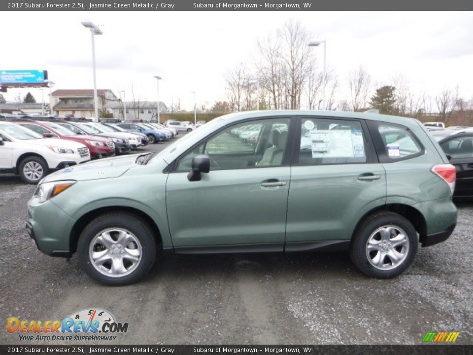 2017 Subaru Forester 2.5i Jasmine Green Metallic / Gray Photo #10