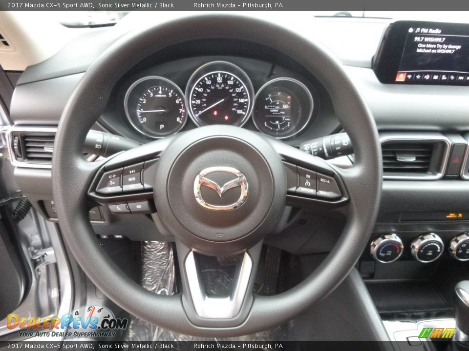 2017 Mazda CX-5 Sport AWD Steering Wheel Photo #12