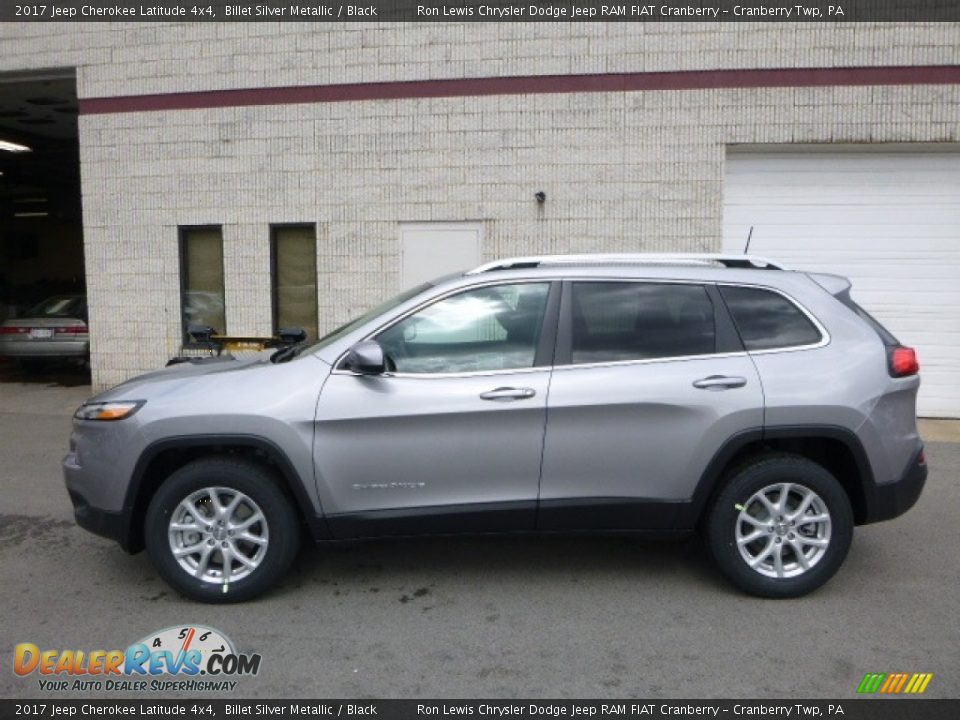 2017 Jeep Cherokee Latitude 4x4 Billet Silver Metallic / Black Photo #2