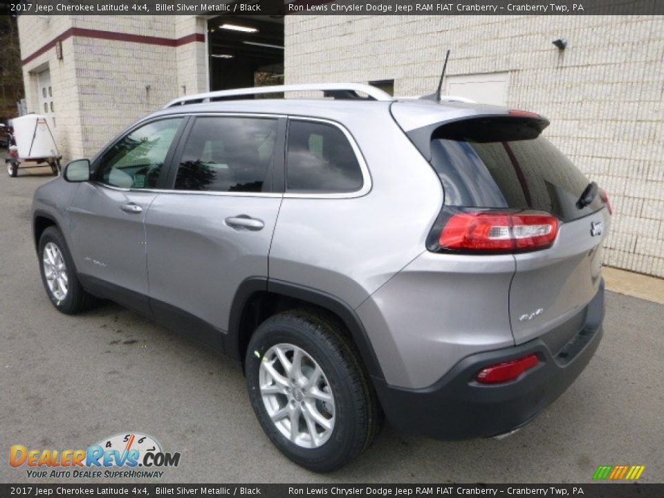 2017 Jeep Cherokee Latitude 4x4 Billet Silver Metallic / Black Photo #3