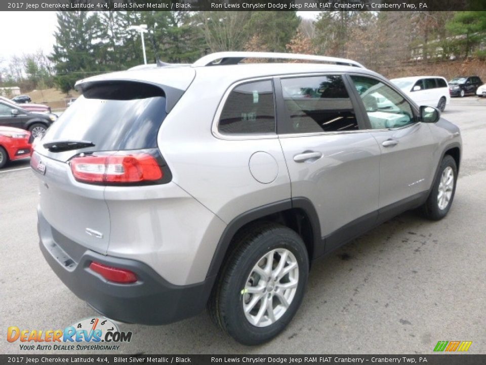 2017 Jeep Cherokee Latitude 4x4 Billet Silver Metallic / Black Photo #5