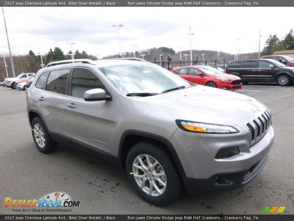 2017 Jeep Cherokee Latitude 4x4 Billet Silver Metallic / Black Photo #7