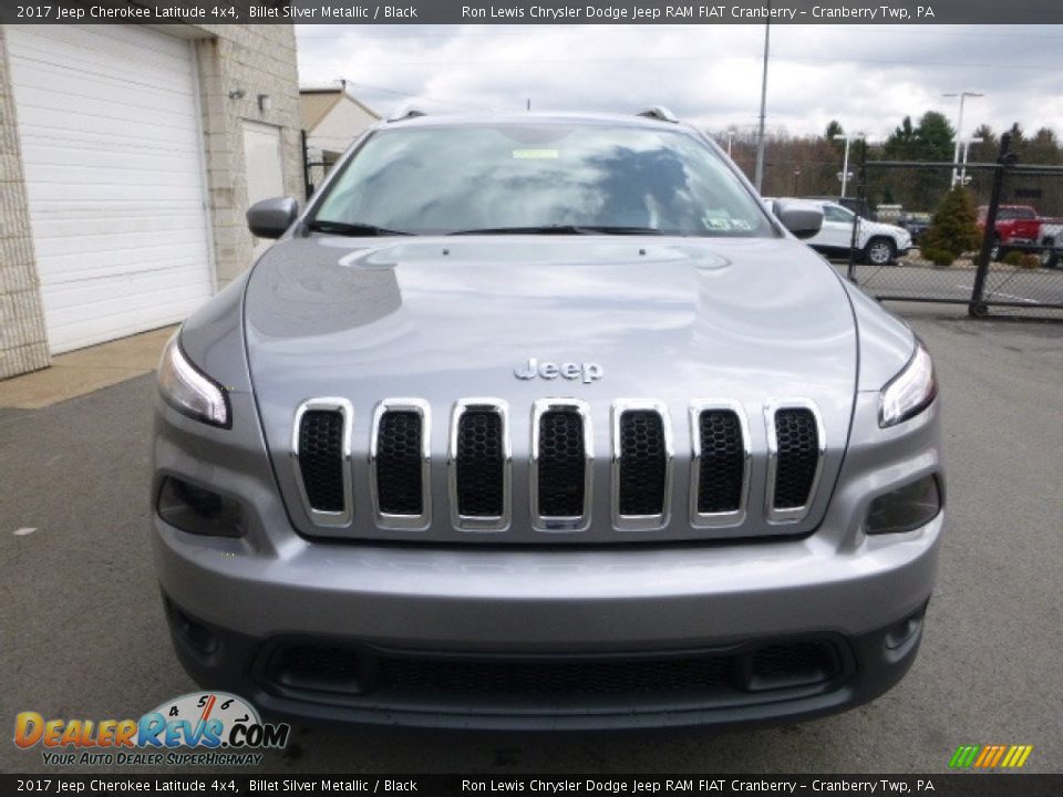 2017 Jeep Cherokee Latitude 4x4 Billet Silver Metallic / Black Photo #8