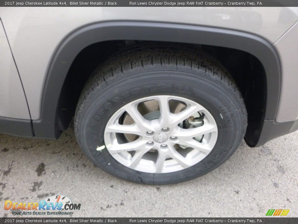 2017 Jeep Cherokee Latitude 4x4 Billet Silver Metallic / Black Photo #9