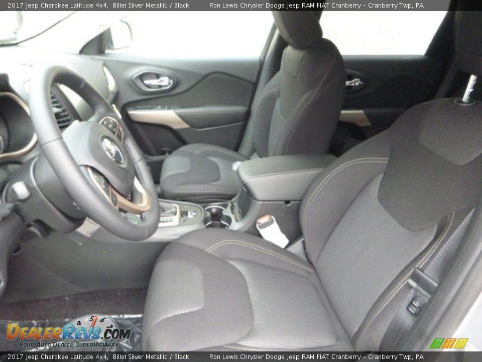 2017 Jeep Cherokee Latitude 4x4 Billet Silver Metallic / Black Photo #13