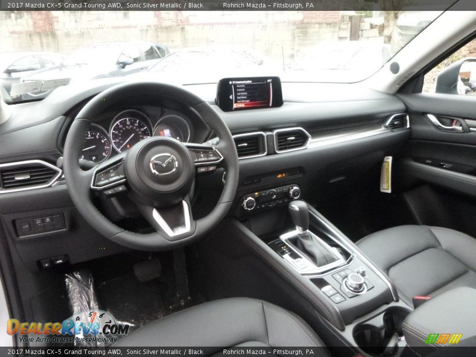 Black Interior - 2017 Mazda CX-5 Grand Touring AWD Photo #9
