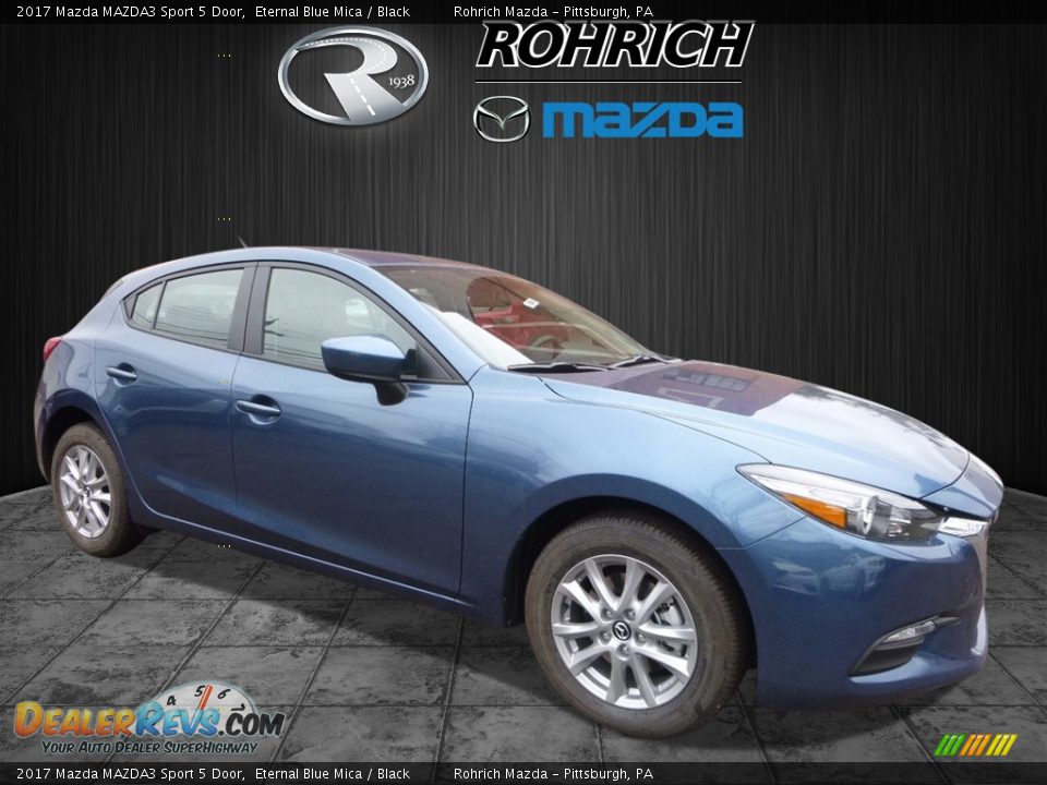 2017 Mazda MAZDA3 Sport 5 Door Eternal Blue Mica / Black Photo #1