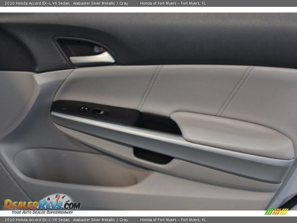 2010 Honda Accord EX-L V6 Sedan Alabaster Silver Metallic / Gray Photo #30