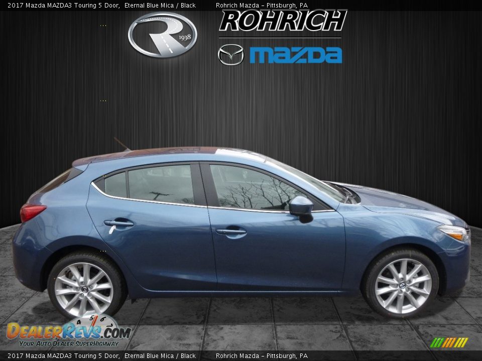 2017 Mazda MAZDA3 Touring 5 Door Eternal Blue Mica / Black Photo #2