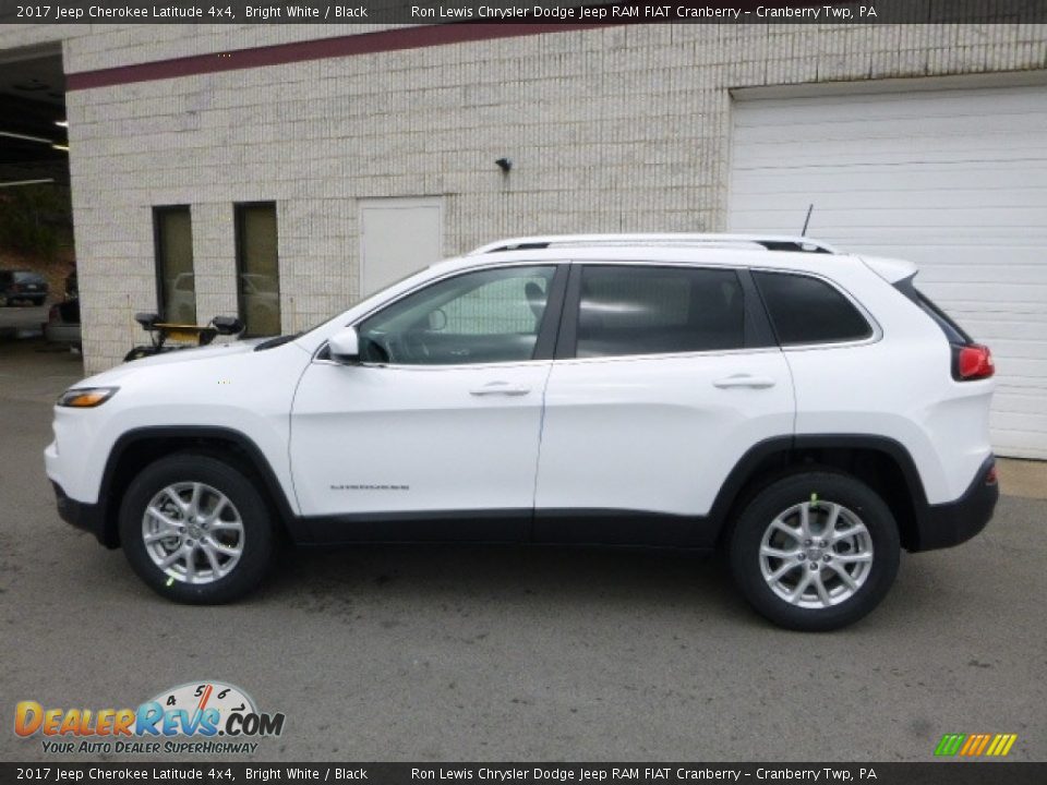 2017 Jeep Cherokee Latitude 4x4 Bright White / Black Photo #2