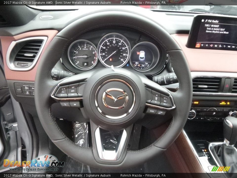 2017 Mazda CX-9 Signature AWD Steering Wheel Photo #11