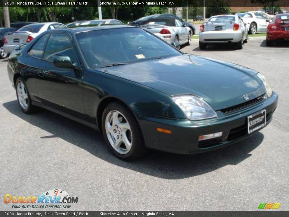 2000 Honda Prelude Ficus Green Pearl / Black Photo #7