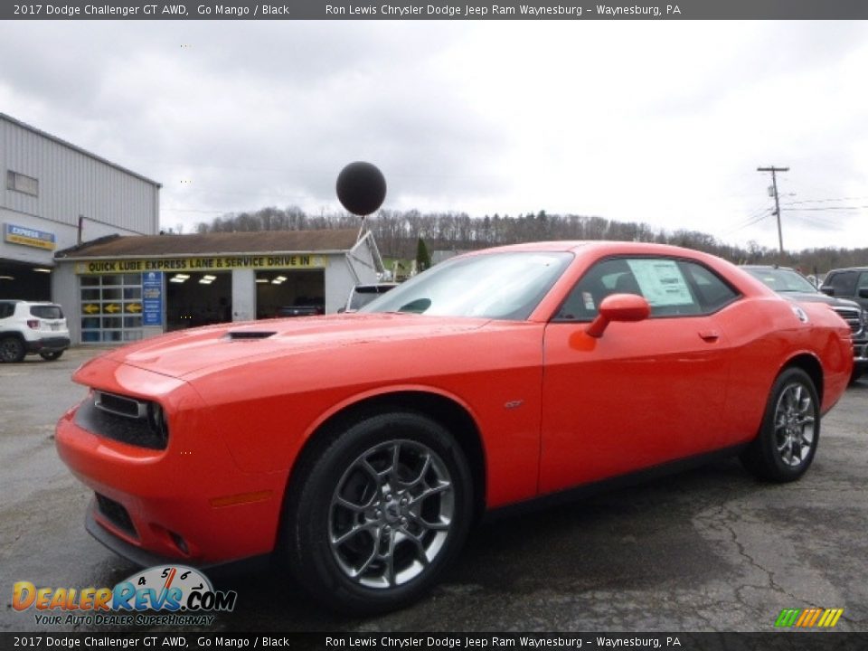 2017 Dodge Challenger GT AWD Go Mango / Black Photo #1