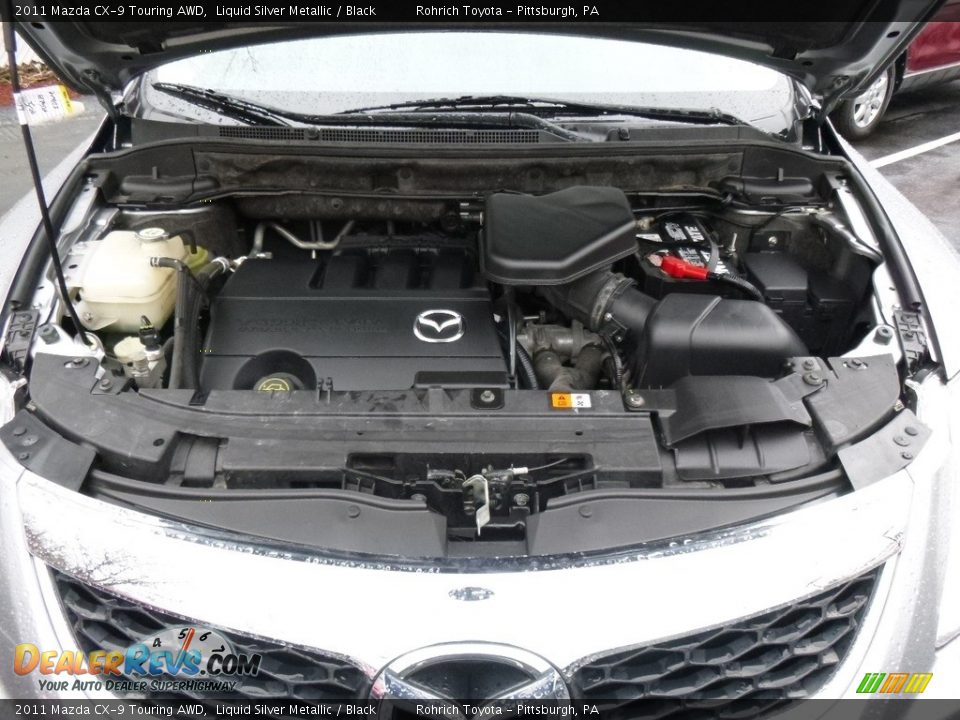 2011 Mazda CX-9 Touring AWD Liquid Silver Metallic / Black Photo #18