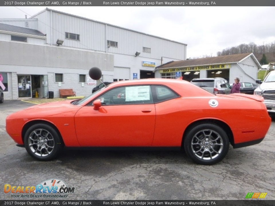 2017 Dodge Challenger GT AWD Go Mango / Black Photo #2