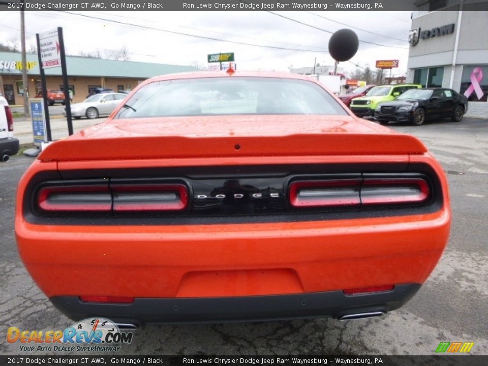2017 Dodge Challenger GT AWD Go Mango / Black Photo #4