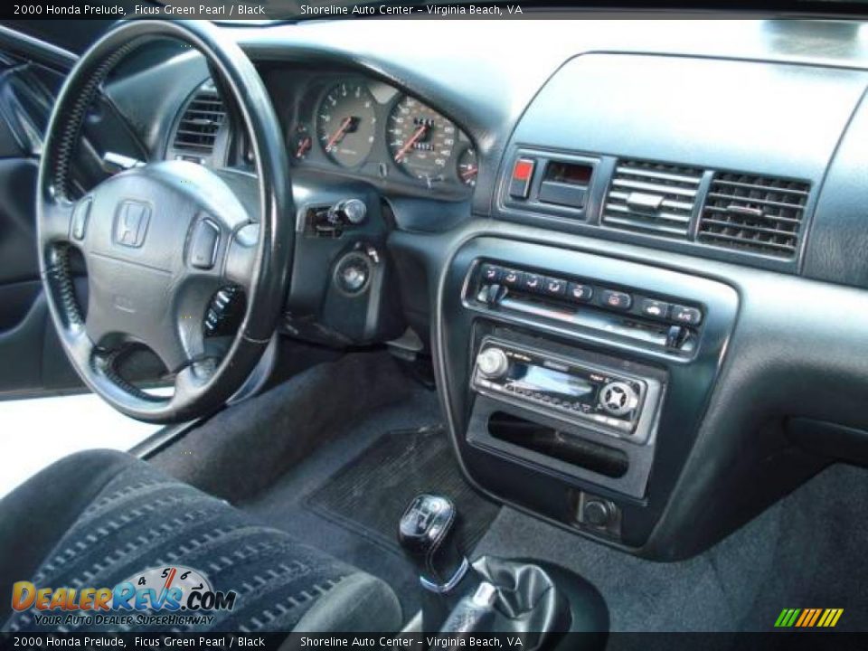 2000 Honda Prelude Ficus Green Pearl / Black Photo #15