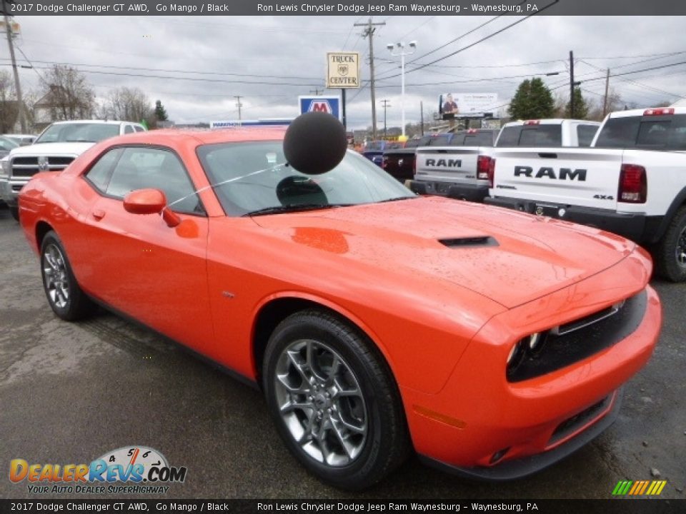 2017 Dodge Challenger GT AWD Go Mango / Black Photo #11