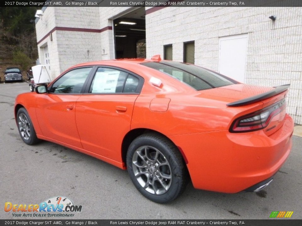 2017 Dodge Charger SXT AWD Go Mango / Black Photo #3