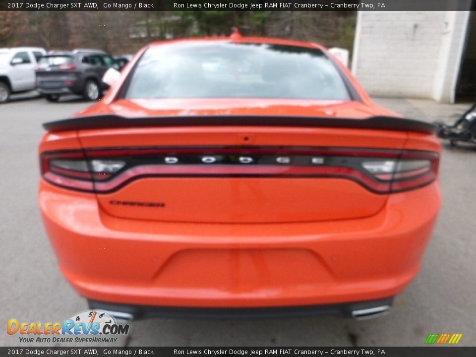 2017 Dodge Charger SXT AWD Go Mango / Black Photo #4
