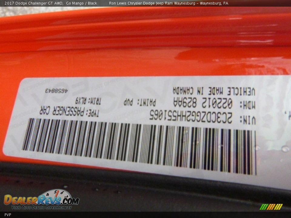 Dodge Color Code PVP Go Mango